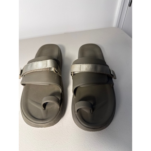 Suicoke Other - Suicoke Padri-t Olive Green Toe Loop Slides Mens Adjustable Strap Sandals Sz 12